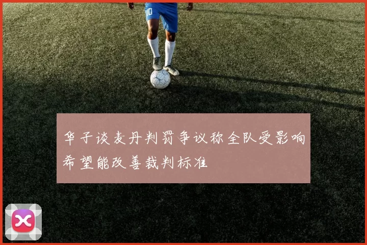 华子谈麦丹判罚争议称全队受影响希望能改善裁判标准